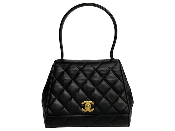 Chanel Matelassé Black Leather  ref.1205025