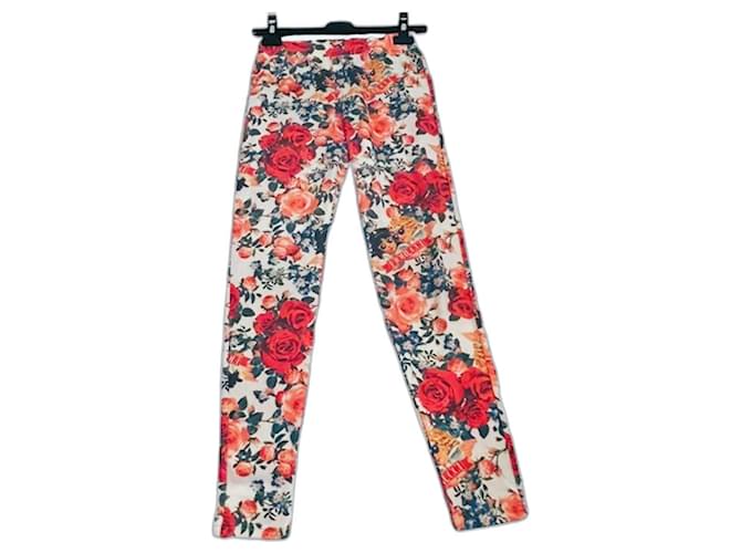 Autre Marque FIORUCCI Leggings im Vintage-Stil mit Blumenmuster Mehrfarben Polyester  ref.1205090