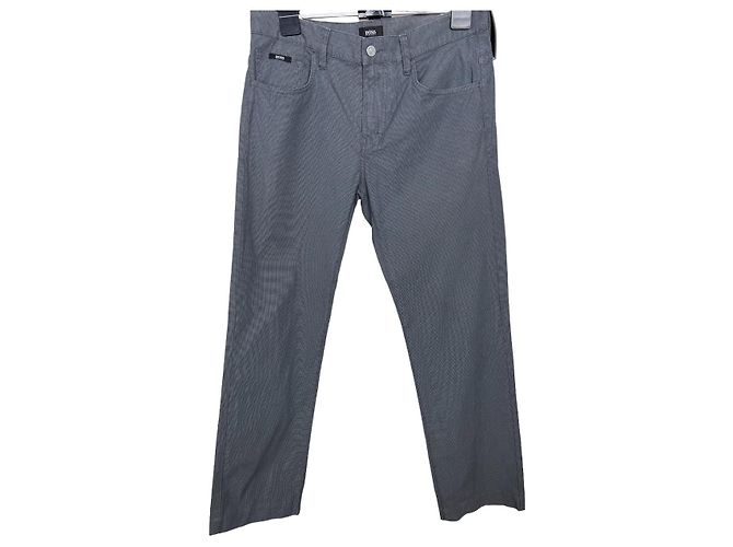 Hugo Boss Grey Cotton Pants