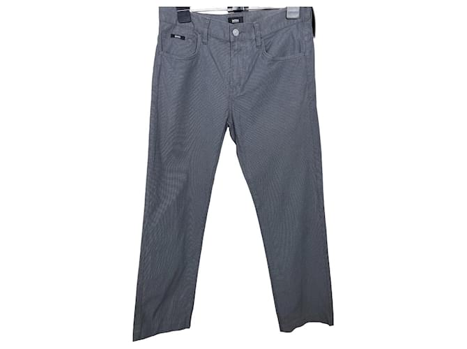 Hugo Boss Pants Grey Cotton  ref.1205109
