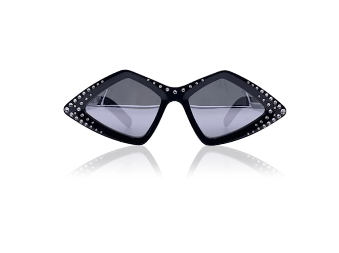 Gucci Black Acetate Rhinestones GG0496s Sunglasses 59/18 145mm  ref.1205166