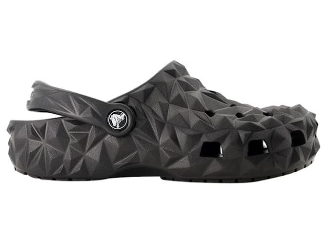 Autre Marque Classic Geometric Sandals - Crocs - Thermoplastic - Black  ref.1205182