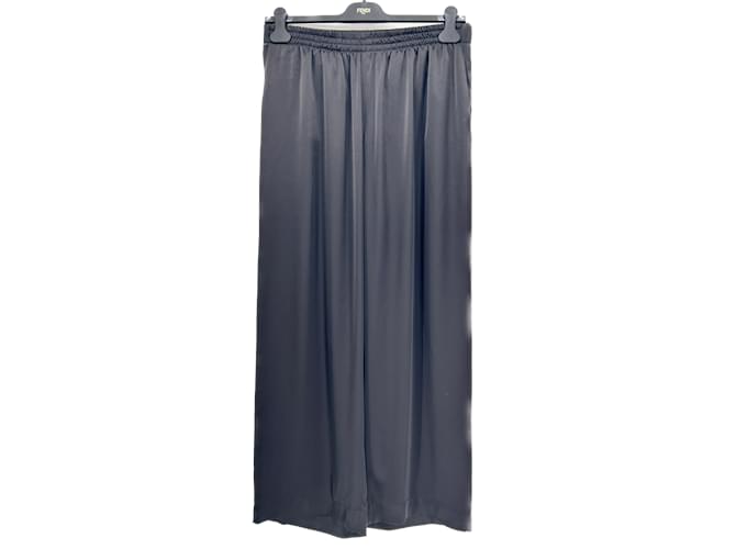 PACO RABANNE Pantalon T. ca 40 polyestyer Polyester Noir  ref.1205331