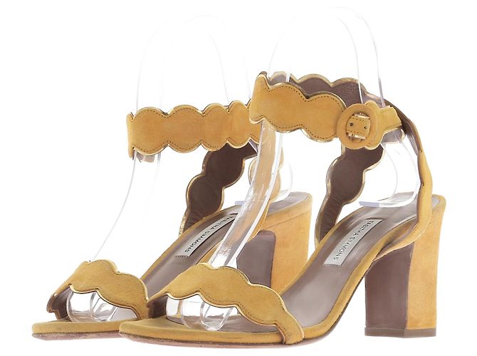 Tabitha Simmons Sandalen T.EU 37 Leder Gelb