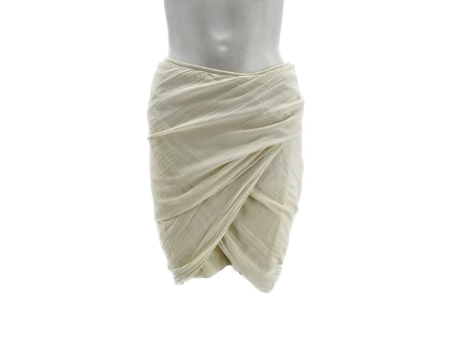 ISABEL MARANT  Skirts T.fr 38 polyester White  ref.1205372
