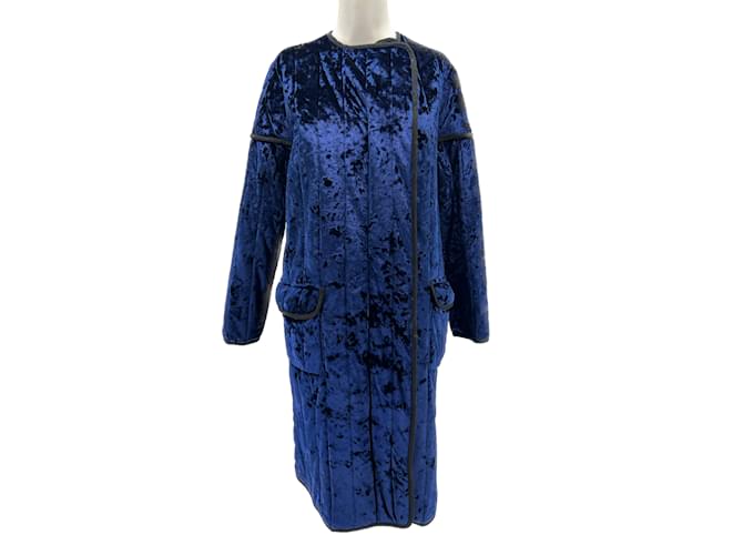 Autre Marque NON SIGNE / UNSIGNED  Dresses T.International XS Polyester Blue  ref.1205377