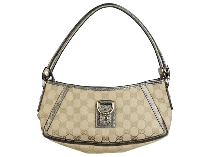 Gucci Brown monogram shoulder bag - size Cloth  ref.1205452