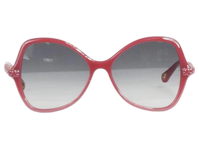 Chloé Red butterfly shaped sunglasses Acetate  ref.1205454