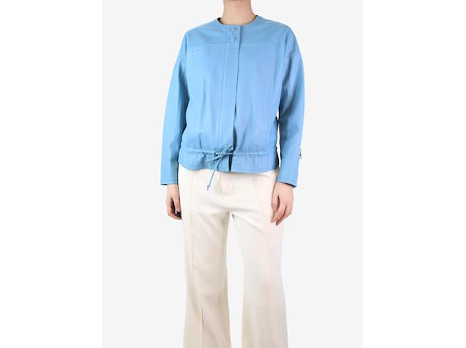 Chloé Pastel blue leather jacket - size UK 8  ref.1205472
