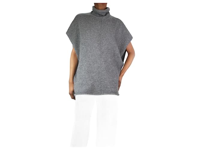 Joseph Grey sleeveless high-neck oversized jumper - size XS Cashmere  ref.1205486