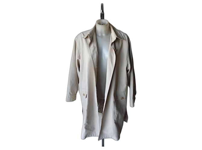 Weekend Max Mara rain coat impermeabile Beige Poliestere Viscosa  ref.1205504