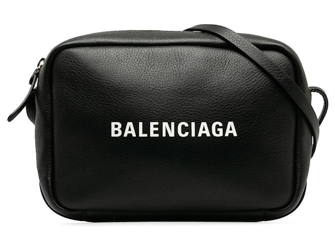 Balenciaga Noir Everyday Camera Bag S Cuir Veau façon poulain  ref.1205598