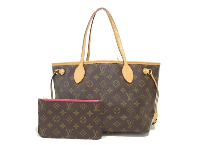 Louis Vuitton Monogramme Neverfull PM M41245 Toile Marron  ref.1205643