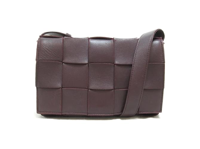 Bottega Veneta Intrecciato Maxi Cassette Crossbody Bag 578004 Purple Leather Pony-style calfskin  ref.1205653