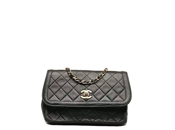 Chanel Diana Flap Crossbody Black Leather  ref.1205709