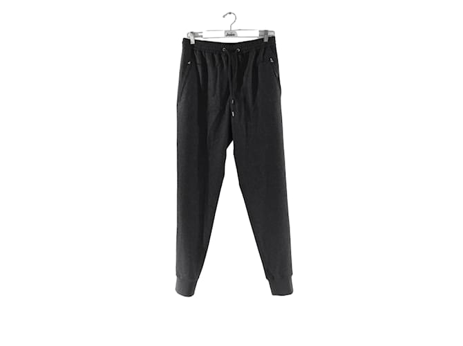 Hermès pantalones deportivos de lana Gris  ref.1205906