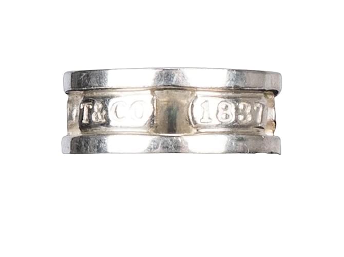 TIFFANY & CO. 1837 925 STERLING SILVER RING Silvery Metal  ref.1206038