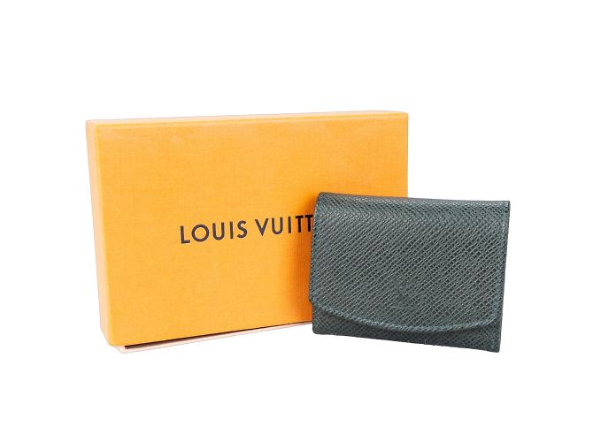 Louis Vuitton Estojo de abotoaduras Taiga verde