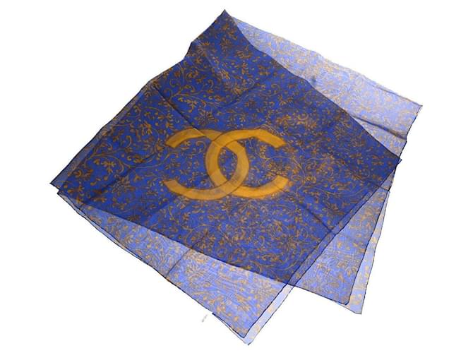 Chanel Blue Silk  ref.1206060