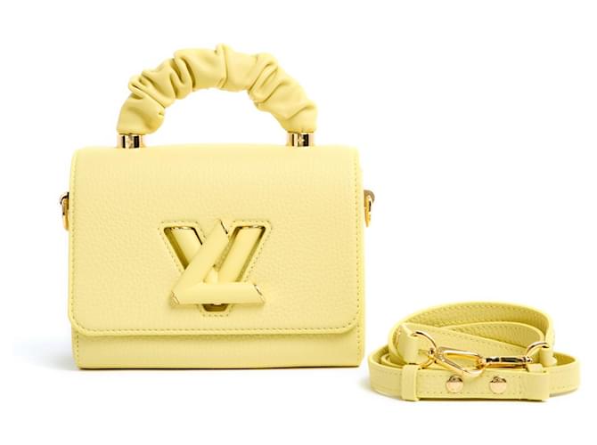 2023 Louis Vuitton Sac Twist Handle PM Leather Yellow Bag Cuir Jaune  ref.1206401
