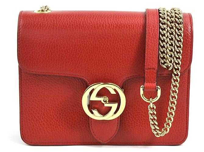 gucci Red Leather  ref.1206439