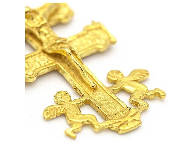 Autre Marque Yellow Gold Caravaca Cross Pendant.  ref.1206475