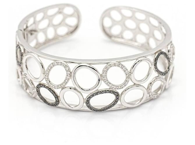 Autre Marque Bracelet in Gold with Diamonds. Silvery White gold  ref.1206515