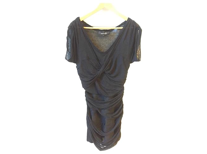 ISABEL MARANT  Dresses T.International S Linen Black  ref.1206588