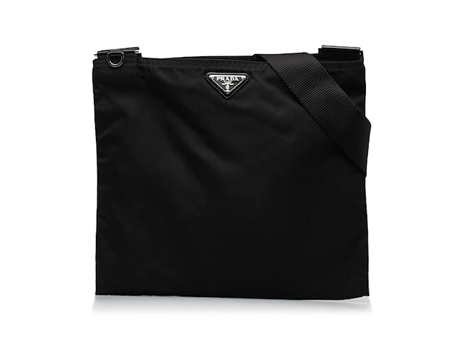 Black Prada Tessuto Crossbody Bag Cloth  ref.1206595