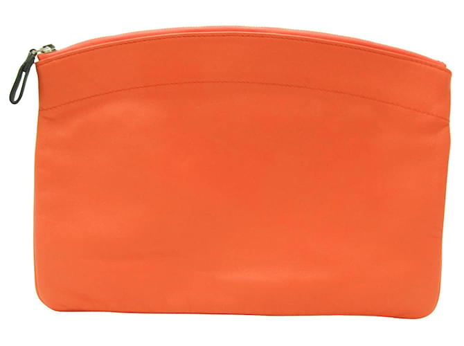 Hermès Pochette Toile Orange  ref.1206786