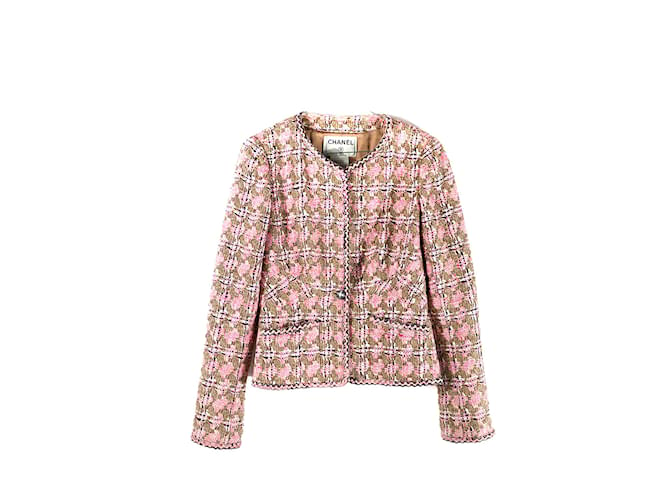 CHANEL  Jackets T.fr 36 cotton Pink  ref.1141718