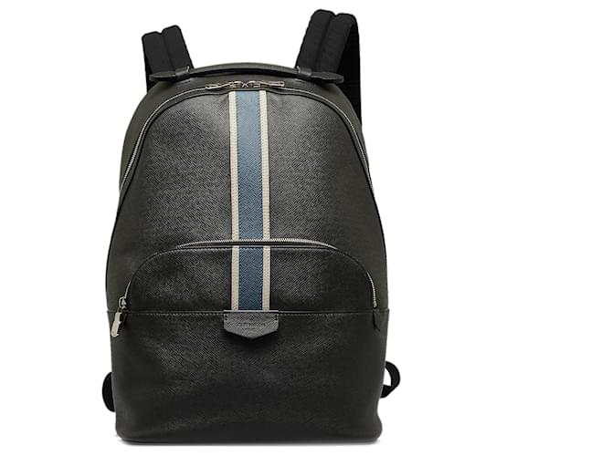 Louis Vuitton Black Taiga Anton Backpack Leather  ref.1191308
