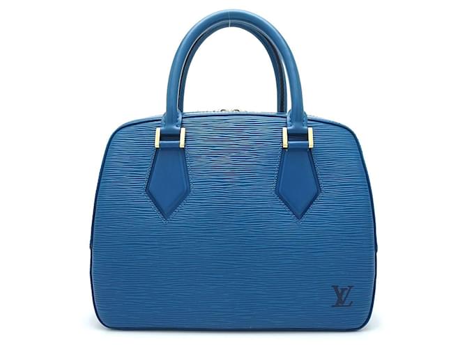 Louis Vuitton Sablon Azul Couro  ref.1204897