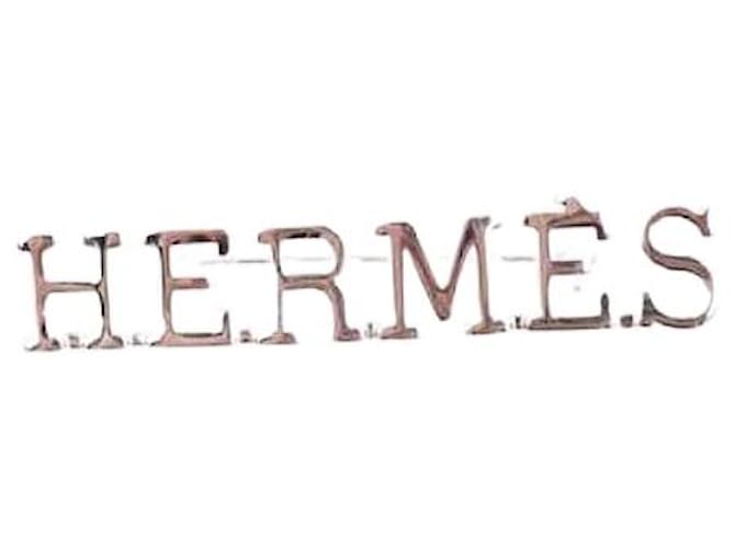 Hermès s Brosche Silber Metall  ref.1206571