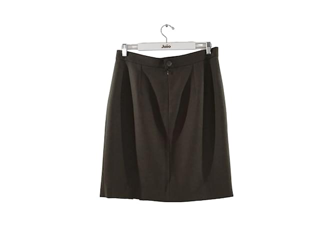 Givenchy falda de lana Caqui  ref.1206574