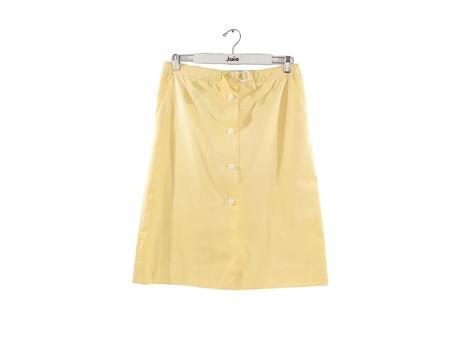 Courreges Yellow skirt Polyester  ref.1206575