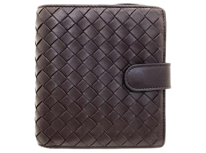 Bottega Veneta Intrecciato Marrom Couro  ref.1206612