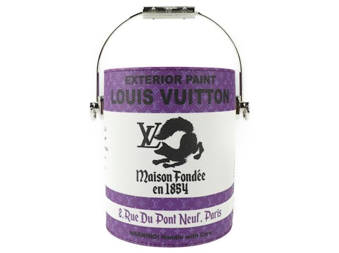 Louis Vuitton PAINT CAN Purple Leather  ref.1206632