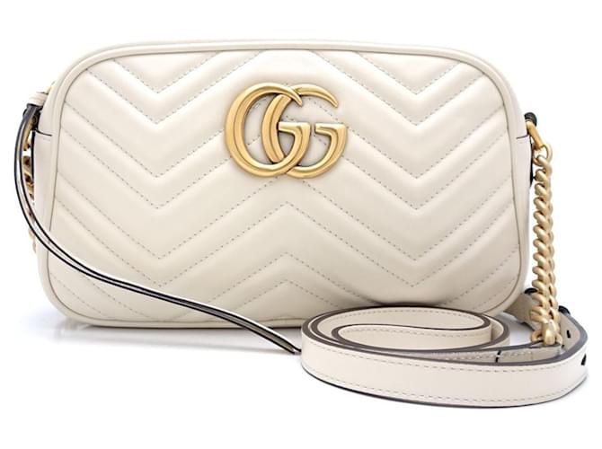 GUCCI MARMONT Cuir Blanc  ref.1206642