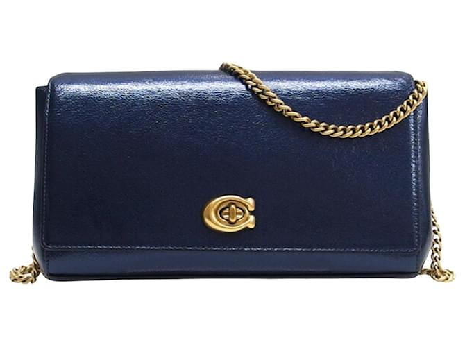 Coach Blue Leather  ref.1206644