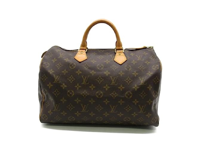 Louis Vuitton Monogram Speedy 35 M41524 Brown Cloth  ref.1206895