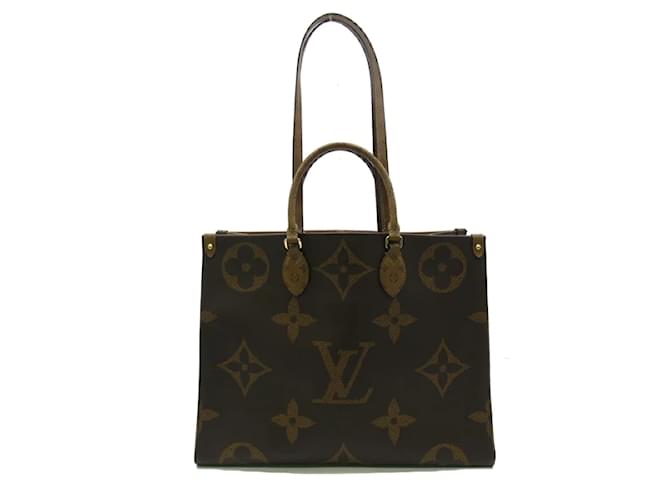 Louis Vuitton Monogram Reverse Giant On-The-Go GM M45320 Brown Cloth  ref.1206902