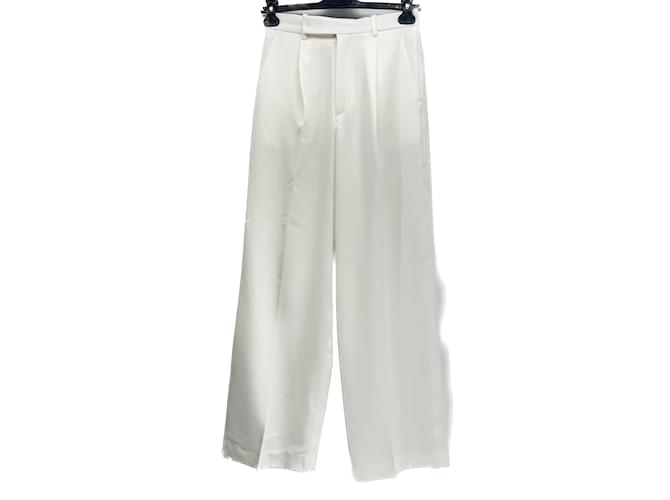 Autre Marque 3 ANOTHER  Trousers T.International S Polyester White  ref.1206914