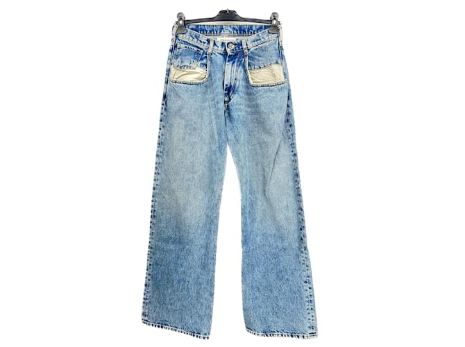 MAISON MARTIN MARGIELA Jeans T.fr 38 cotton Blu Cotone  ref.1206934