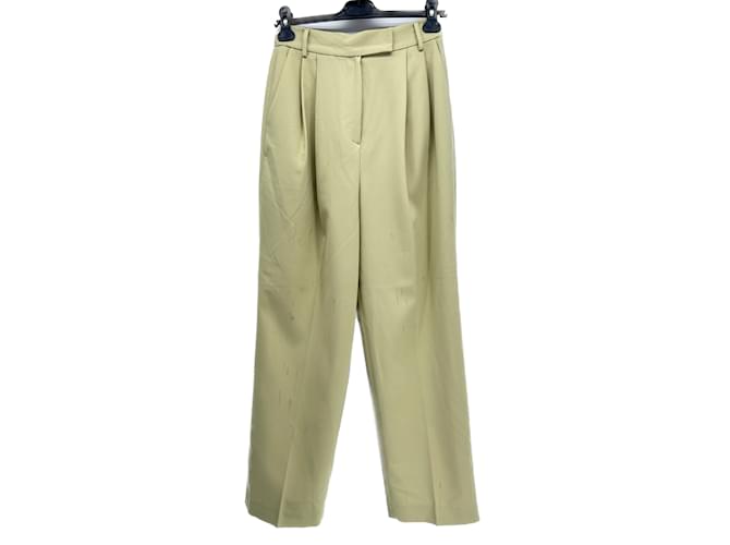 Autre Marque THE FRANKIE SHOP  Trousers T.International XS Polyester Green  ref.1206938