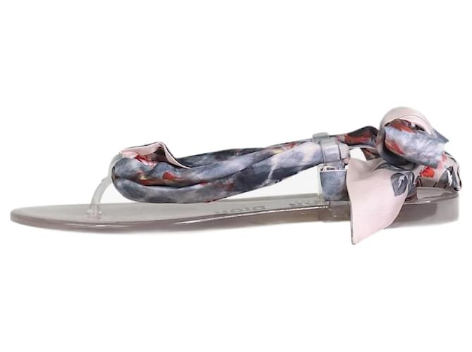 Christian Dior Clear flip-flops - size EU 35 Multiple colors  ref.1207006