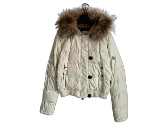 Moncler Giacche Beige Poliammide  ref.1207018