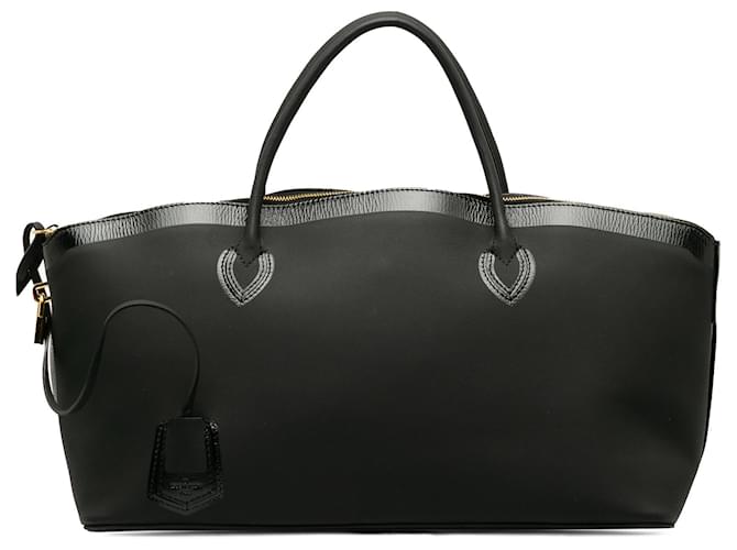 Louis Vuitton Cuir negro Obsession Lockit Este-Oeste Cuero Becerro  ref.1207093