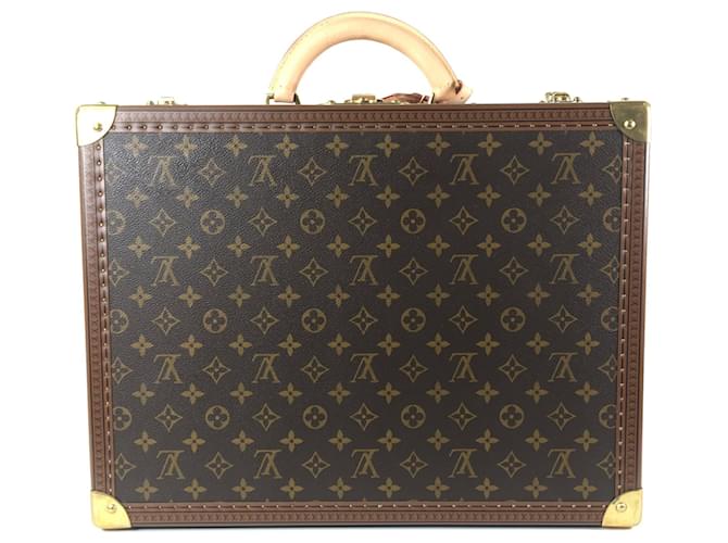 Louis Vuitton Brown Monogram Cotteville 45 Leather Cloth  ref.1207097