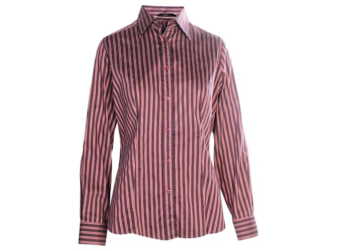 Etro Purple Striped Shirt Cotton  ref.1207163